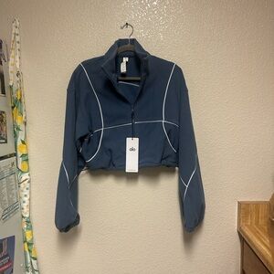 NWT ALO Polar Fleece Game Time Full Zip Jacket - Size Med. Sold Out on ALO site